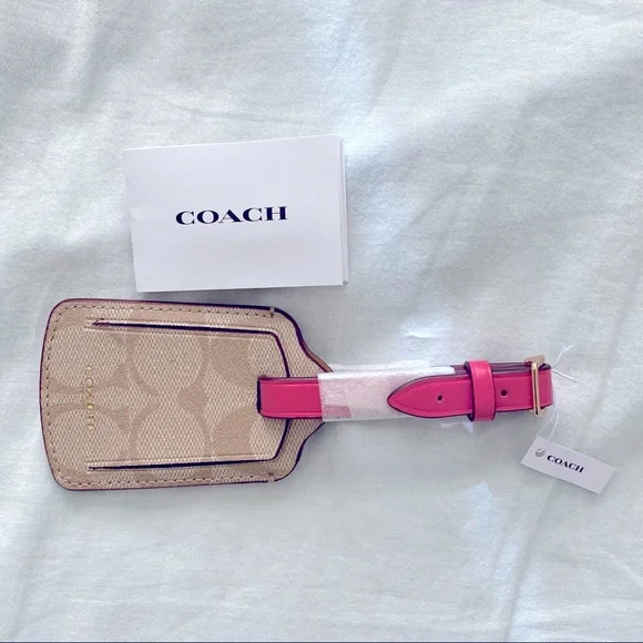NWT Coach Luggage Tag in Signature Canvas - Picture 2 of 6